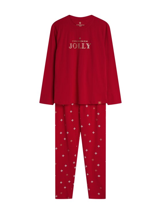Henderson Henderson Pyžamo 43718 Červená Regular Fit