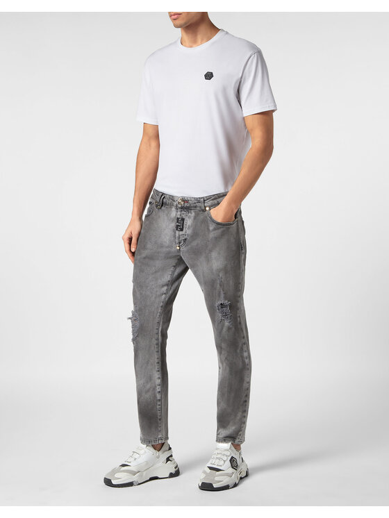 PHILIPP PLEIN PHILIPP PLEIN Jeansy 18807 Szary Skinny Fit