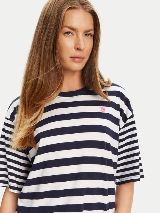 U.S. Polo Assn. U.S. Polo Assn. Majica WUP0682 Mornarsko modra Loose Fit