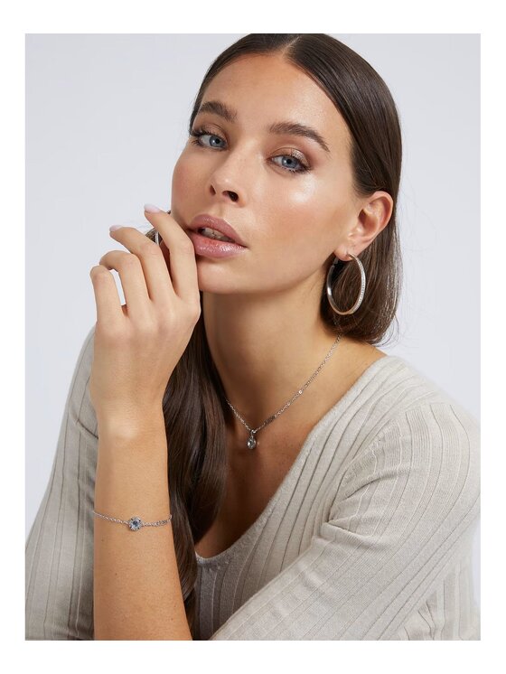 Guess Guess Náušnice JUBE02247JWRHT/U Strieborná