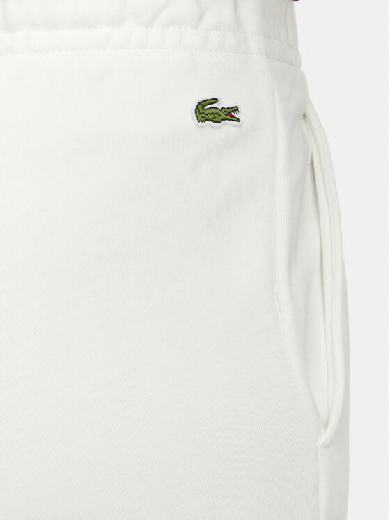 Lacoste Lacoste Spodnie dresowe XF5268 Kremowy Regular Fit