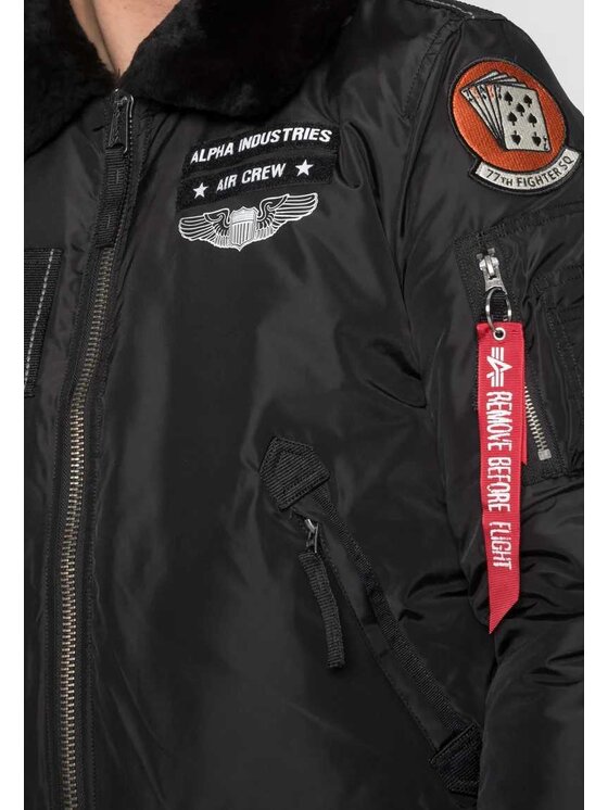 Alpha Industries Alpha Industries Kurtka bomber AI.198113-515-3XL Czarny Regular Fit