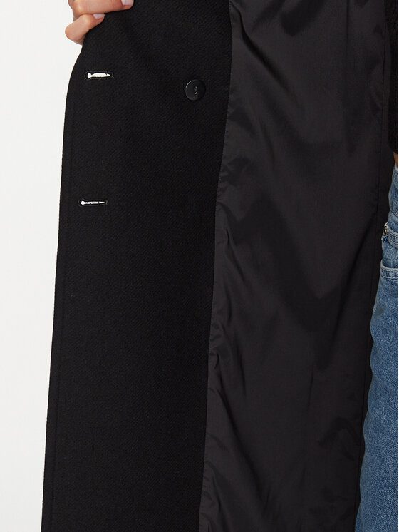 Patrizia Pepe Patrizia Pepe Вълнено палто 2O0119/A337-K103 Черен Regular Fit