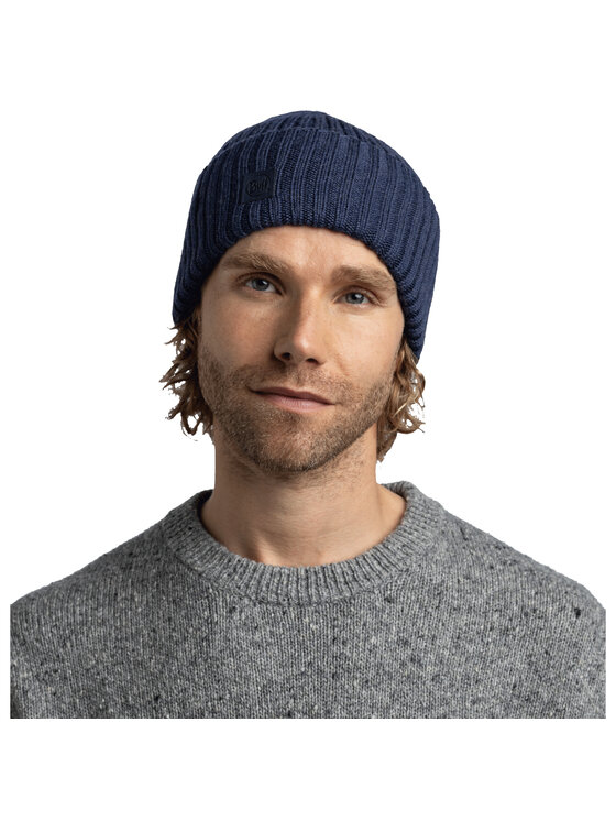 Buff Buff Berretto Knitted Erviny Beanie Blu scuro
