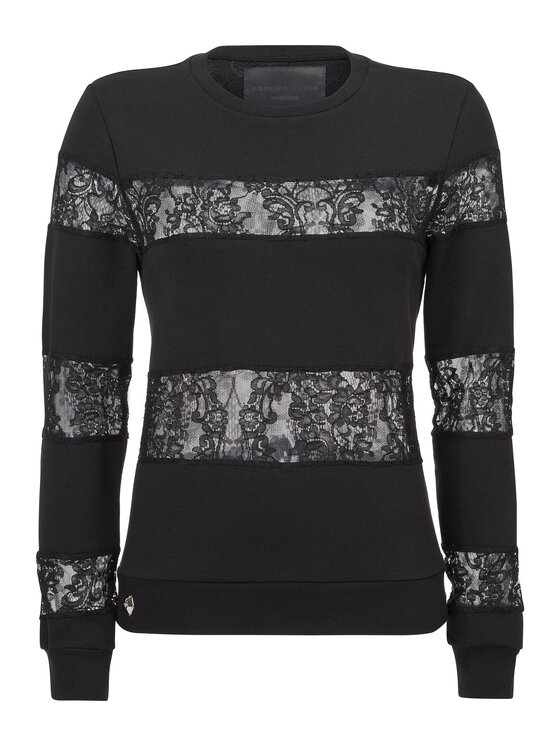 PHILIPP PLEIN PHILIPP PLEIN Mikina 30751 Čierna Regular Fit