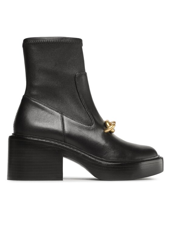 Coach Īsie zābaki Kenna Leather Bootie CK031 Melns