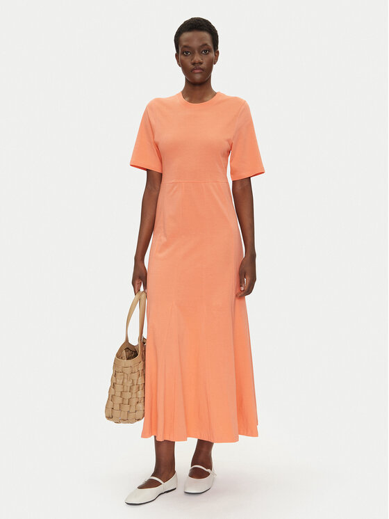 Bomboogie Bomboogie Každodenní šaty AW8942TJOR5 Oranžová Regular Fit