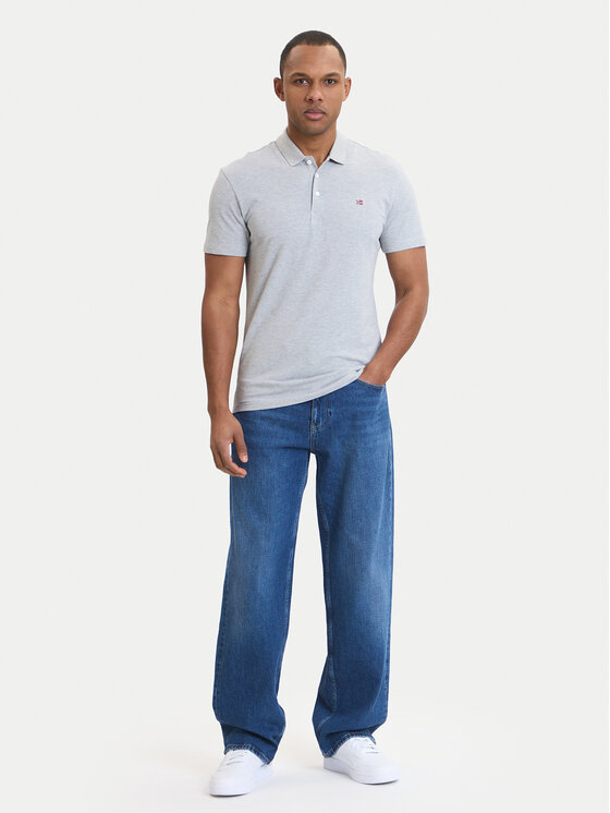 Napapijri Napapijri Polo Ealis NP0A4H8B Grigio Regular Fit