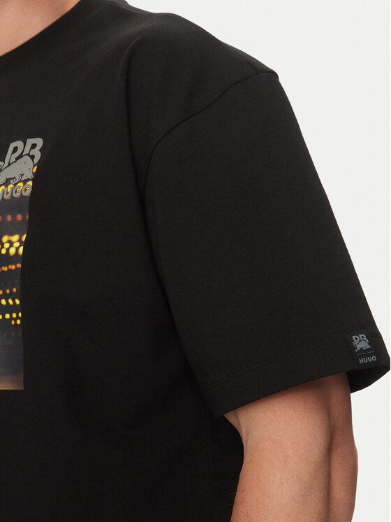 HUGO HUGO T-Shirt Daveley_RB 50545125 Černá Regular Fit