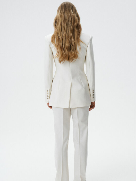 MARI PRETI MARI PRETI Giacca da abito Serene Bianco Regular Fit