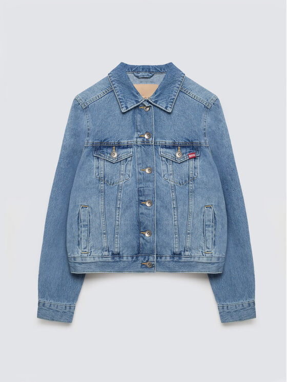 BIG STAR BIG STAR Kurtka jeansowa JOSEPHINE Niebieski Basic Fit