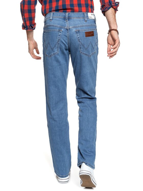 Wrangler Wrangler Pantaloni di tessuto TEXAS Blu Straight Fit