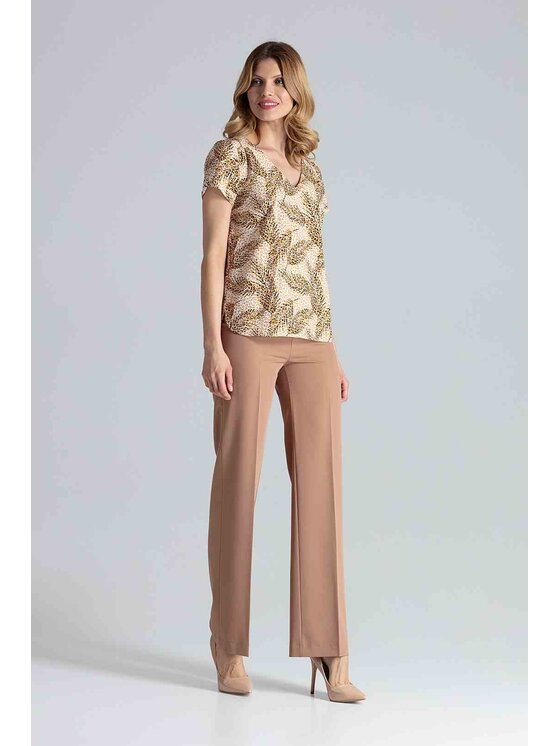 FIGL FIGL Bluzka M665 Kolorowy Regular Fit