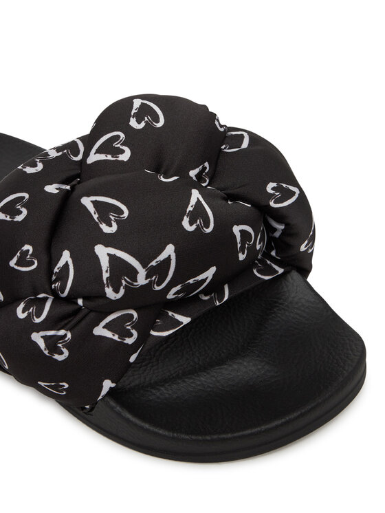 LOVE MOSCHINO LOVE MOSCHINO Şlapi JA28312G0MIW100B Negru