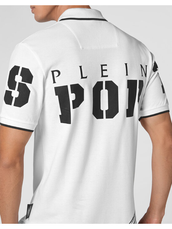 Plein Sport Plein Sport Polo 641 Biały Slim Fit