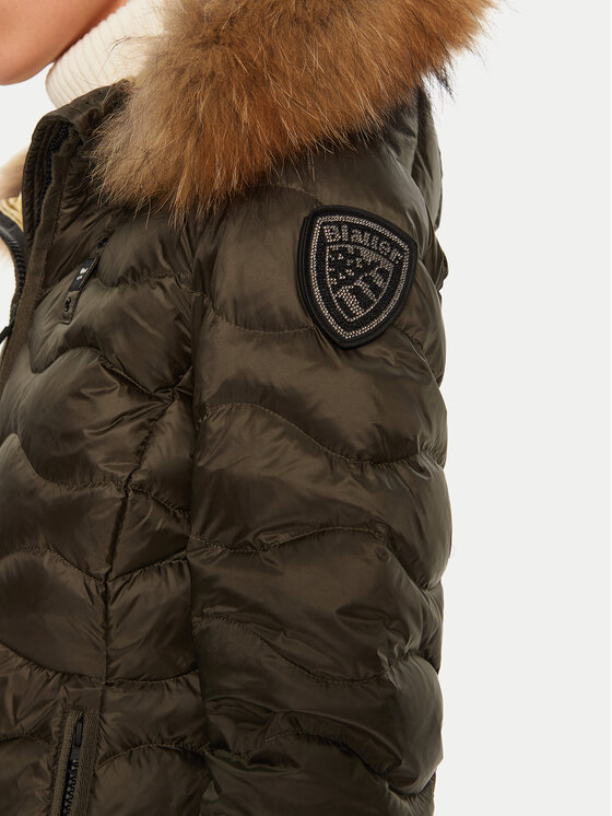 Blauer Blauer Μπουφάν πουπουλένιο 24WBLDC03048 Πράσινο Regular Fit