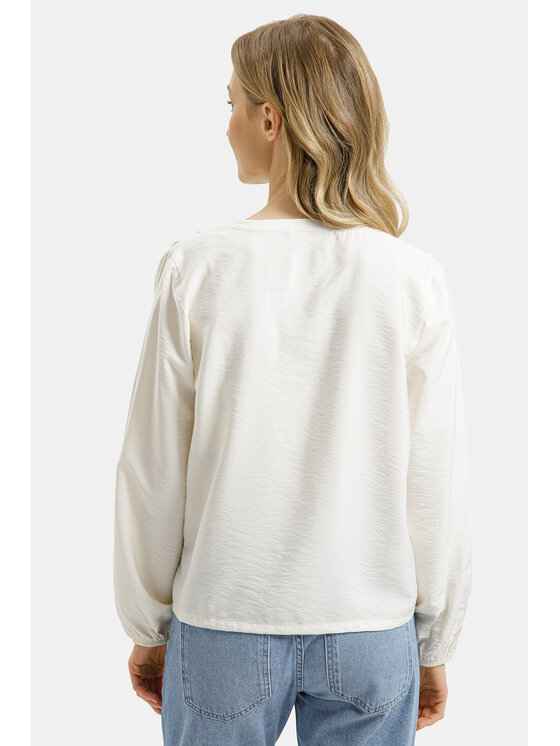 Cross Jeans Cross Jeans Bluzka 75448-273 Beżowy