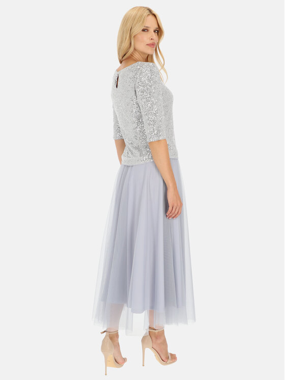 L’AF L’AF Bluzka Sonia Srebrny Regular Fit