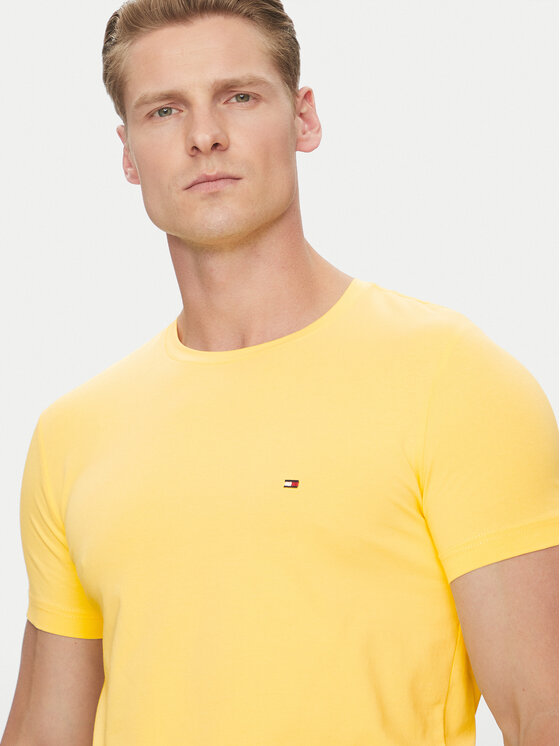 Tommy Hilfiger Tommy Hilfiger Tričko MW0MW10800 Žltá Slim Fit