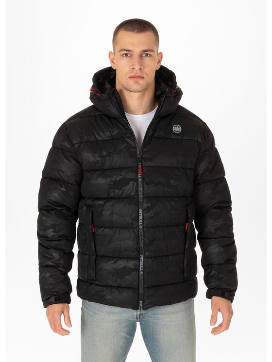 PITBULL PITBULL Kurtka przejściowa Kurtka Czarny Regular Fit