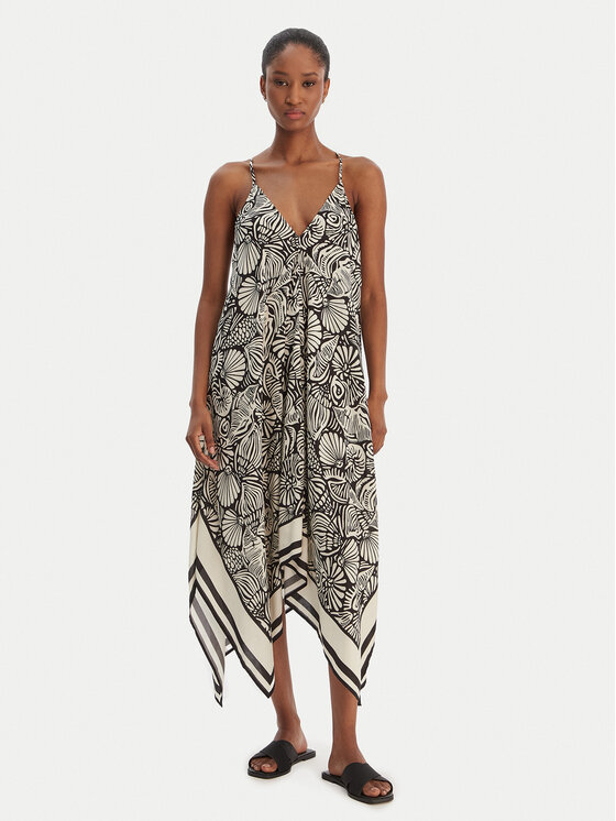 Seafolly Seafolly Sommerkleid C Shells 55763-DR Schwarz Regular Fit