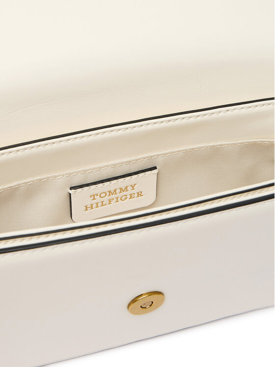 Tommy Hilfiger Tommy Hilfiger Τσάντα Th Script Flap Crossover AW0AW18399 Λευκό