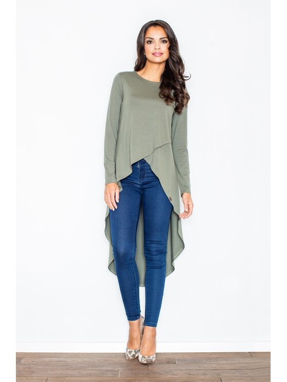 FIGL FIGL Tunika M412 Kaki Regular Fit