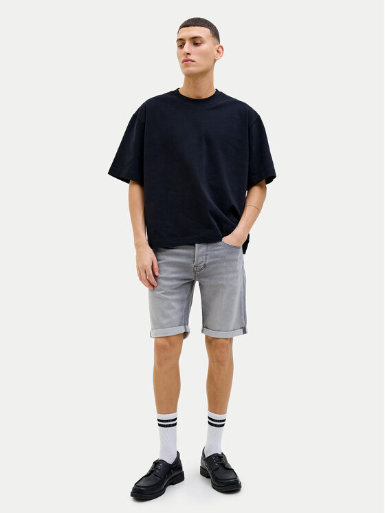 Jack & Jones Jack & Jones Szorty jeansowe Rick 12269502 Szary Regular Fit
