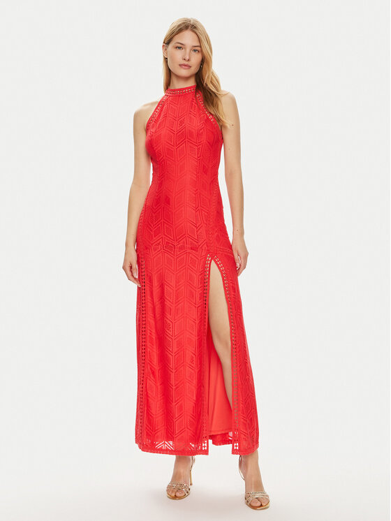 Guess Guess Rochie de vară W2YK96 K3I20 Roșu Regular Fit