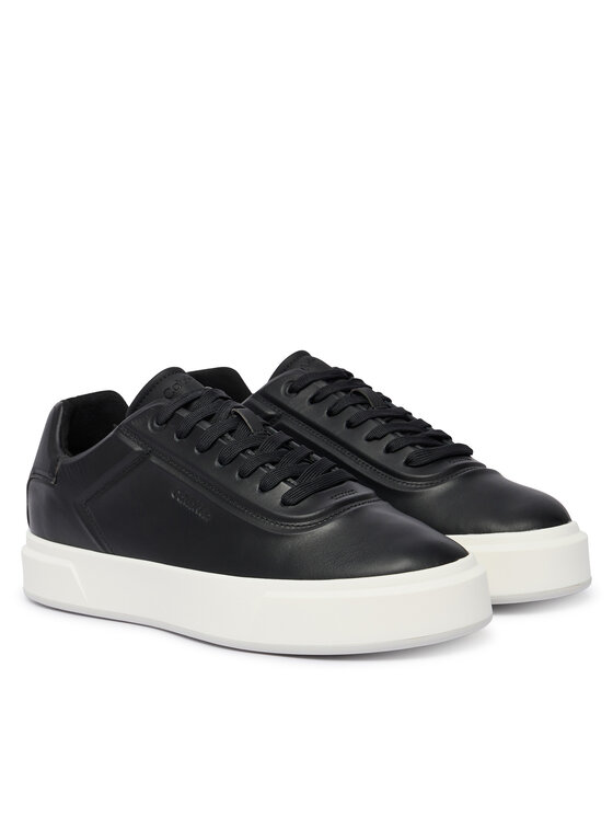 Calvin Klein Calvin Klein Sneakersy Basket Cupsole Oxf Lup Hf Lth YM0YM01452 Čierna