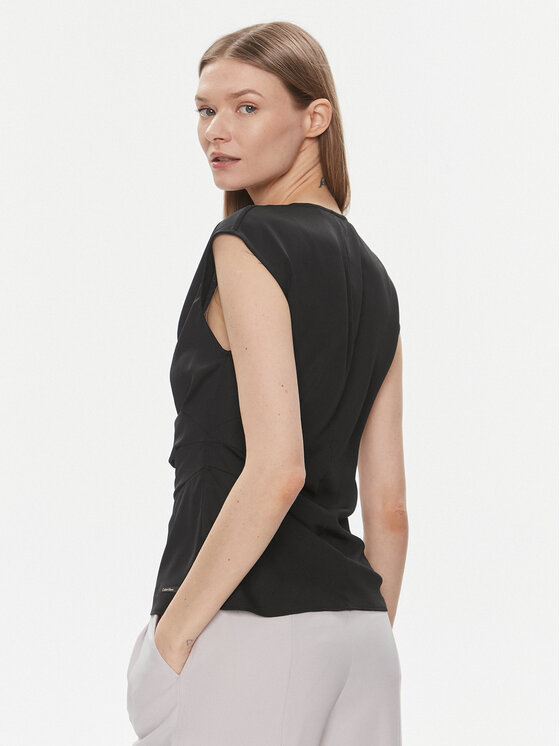 Calvin Klein Calvin Klein Bluse K20K206281 Schwarz Slim Fit