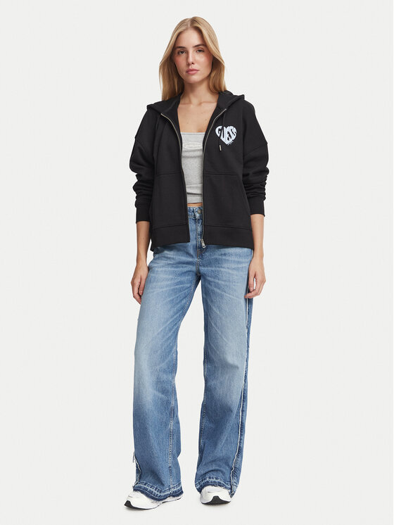 Guess Jeans Guess Jeans Bluza 184165 Czarny Classic Fit