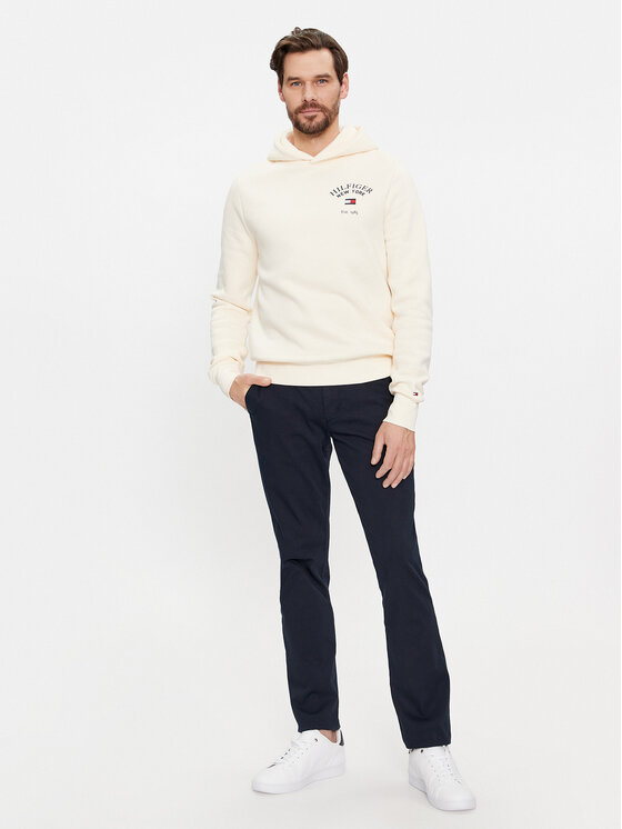 Tommy Hilfiger Tommy Hilfiger Mikina Arched Varsity MW0MW33641 Béžová Regular Fit