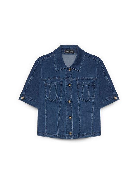 Fiorella Rubino Fiorella Rubino Giacca di transizione R404T001306N034 Blu Regular Fit