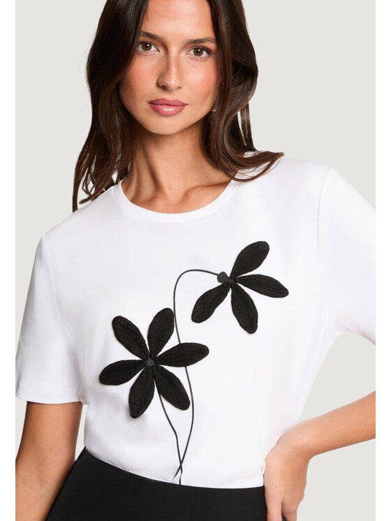 Morgan De Toi Morgan De Toi T-shirt 261-DAHLIA Bianco Casual Fit