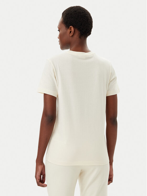 Champion Champion Tricou 118090 Écru Slim Fit