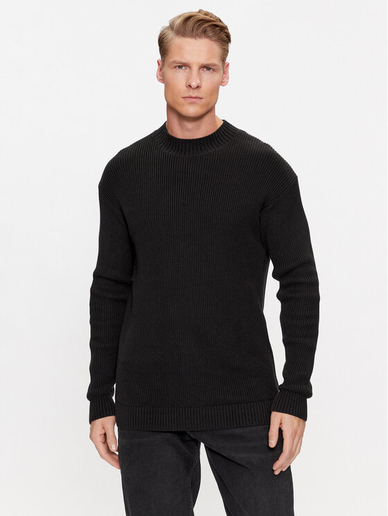 Calvin Klein Jeans Calvin Klein Jeans Rollkragenpullover Blown Up J30J324507 Schwarz Regular Fit