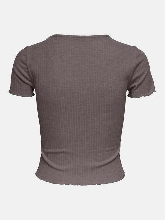 ONLY ONLY T-Shirt Emma 15201206 Grau Slim Fit