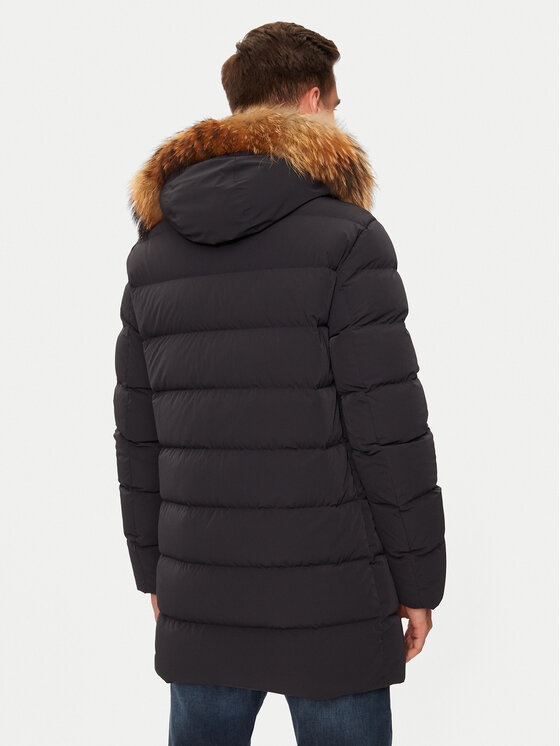 Hetregó Hetregó Пуховик Parker 8N436M Чорний Regular Fit