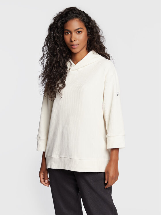 Felpa Chioggia FAW0230 Bianco Oversize