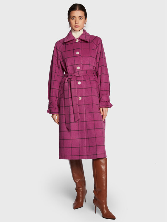 Custommade Custommade Вовняне пальто Isabel 999540835 Рожевий Regular Fit