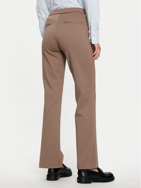 Fransa Fransa Hlače iz tkanine 20613528 Rjava Regular Fit