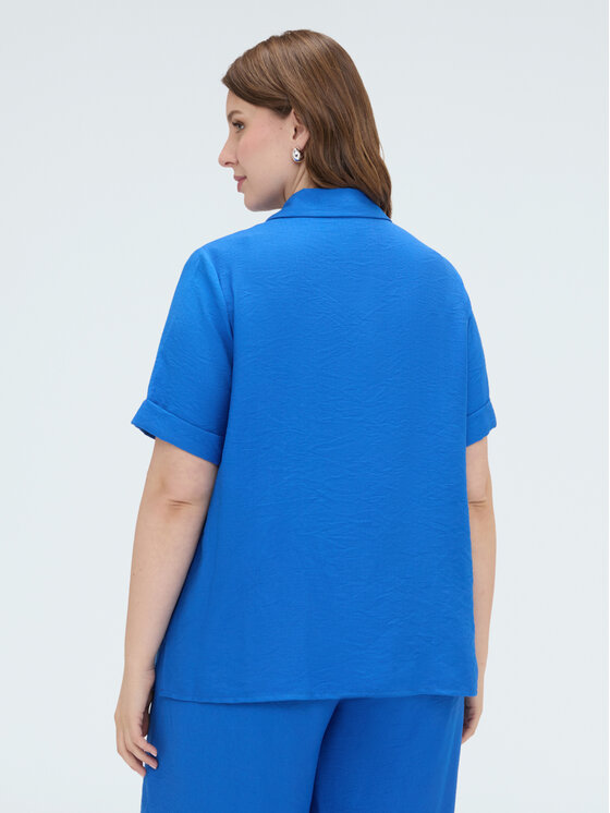Fiorella Rubino Fiorella Rubino Koszula 5070T001574N024 Turkusowy Regular Fit