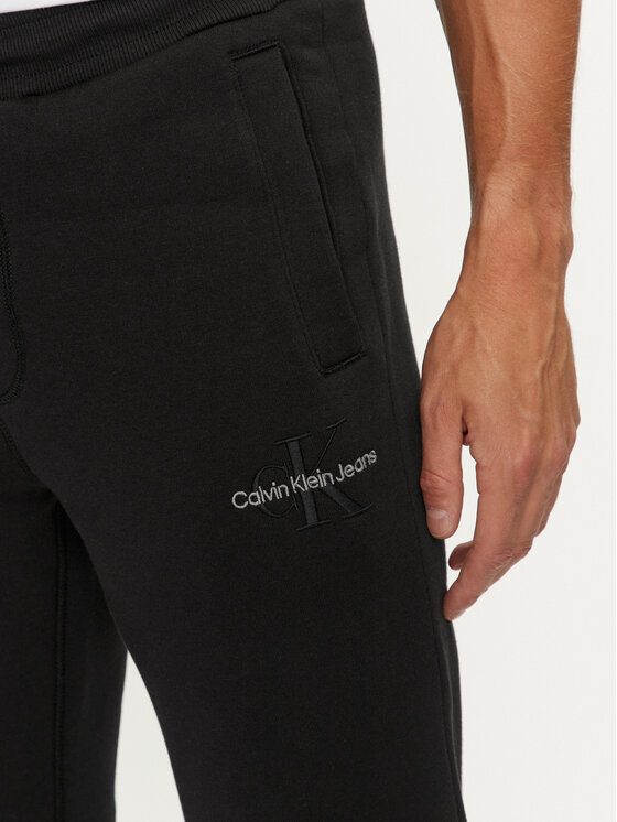 Calvin Klein Jeans Calvin Klein Jeans Pantaloni trening Monologo J30J325658 Negru Regular Fit