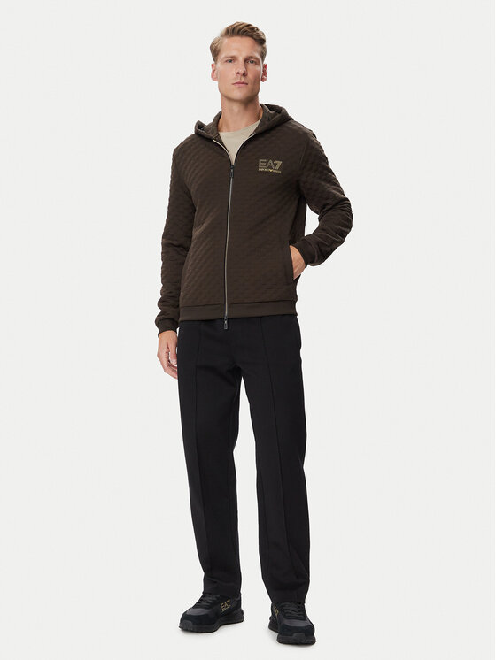 EA7 Emporio Armani EA7 Emporio Armani Світшот 7M002247 AF26241 U6027 Темно-коричневий Regular Fit