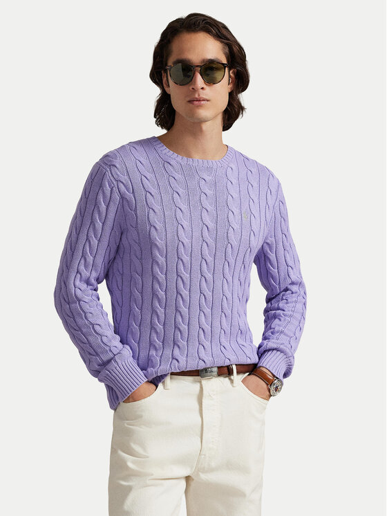 Polo Ralph Lauren Polo Ralph Lauren Sweater 710775885531 Világos lila Regular Fit