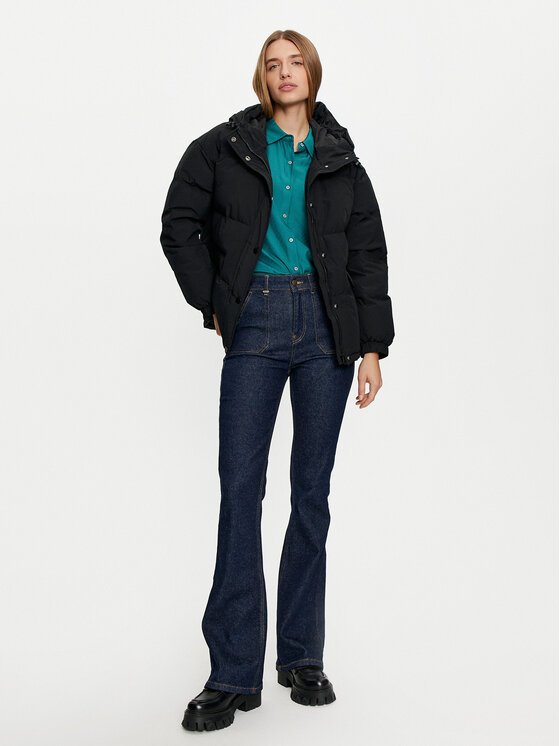 United Colors Of Benetton United Colors Of Benetton Pūkinė striukė 2JF8DN061 Juoda Regular Fit