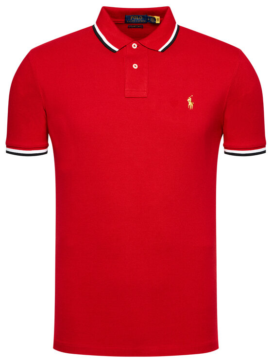Polo Ralph Lauren Polo Ralph Lauren Поло Classics 710828369002 Червоний Slim Fit