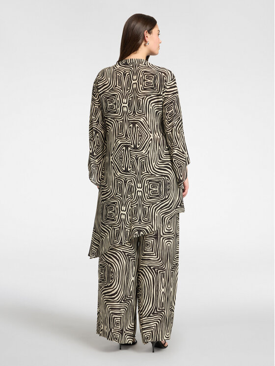 Elena Mirò Elena Mirò Blusa 2010Z000061N001 Nero Regular Fit