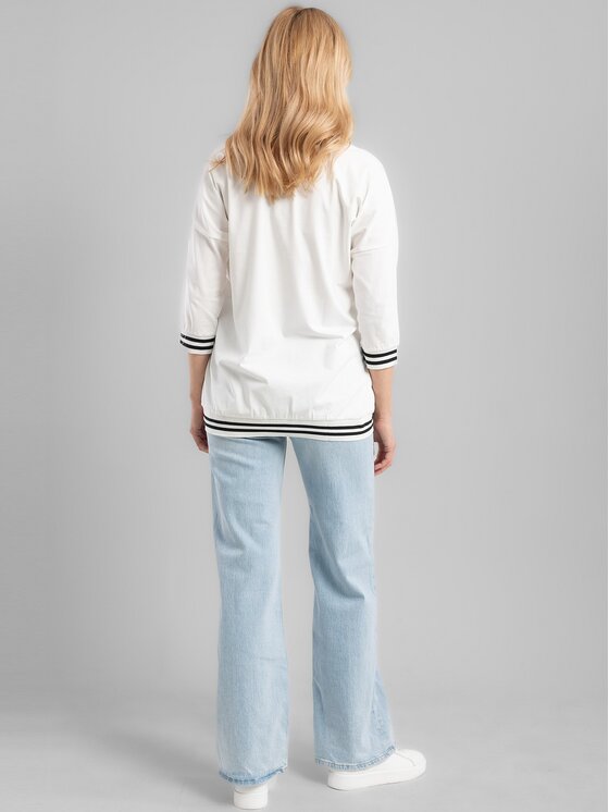 Perso Perso Bluzka TLE240234F Écru Regular Fit